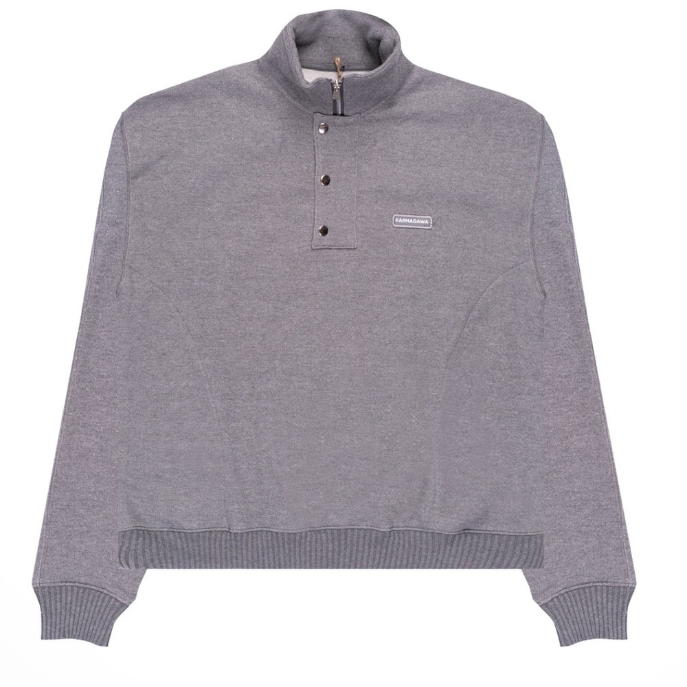 Karmagawa 1/4 Zip Sweater Gray NWT